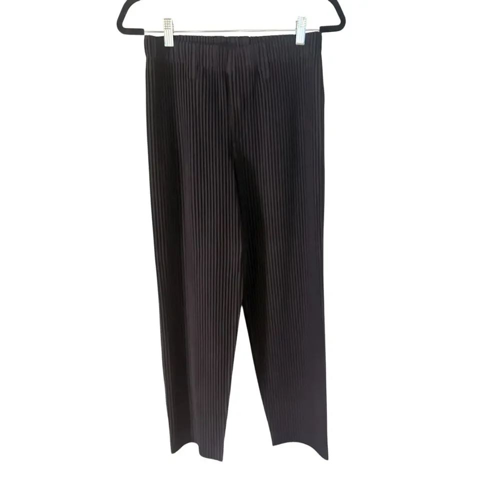 Homme Plissé Issey Miyake Black Pleated Pants Size 1